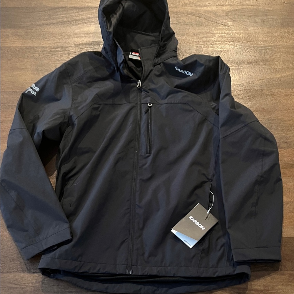 Mens Karbon Endurance softshell Jacket. Small. Black. NWT